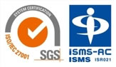 ISO/IEC27001:2013/ JIS Q 27001:2014 情報セキュリティマネジメントシステム 2011年3月14日取得